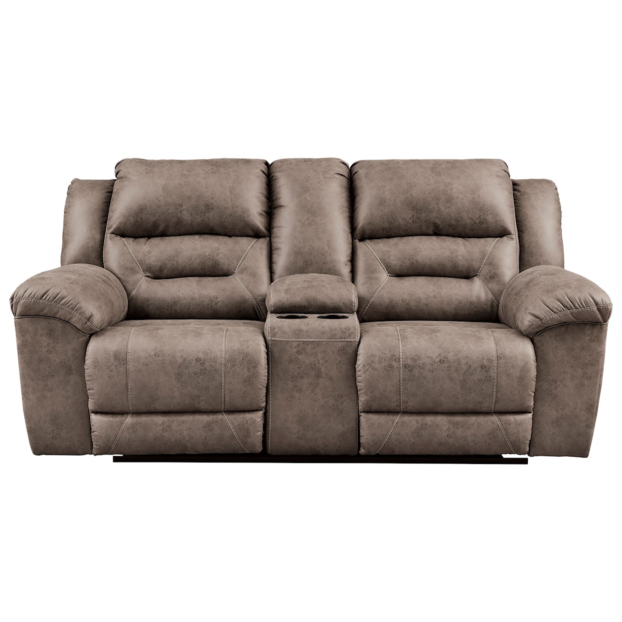 Signature Design by Ashley Furniture Stoneland Double Recl Power Loveseat w/ Console