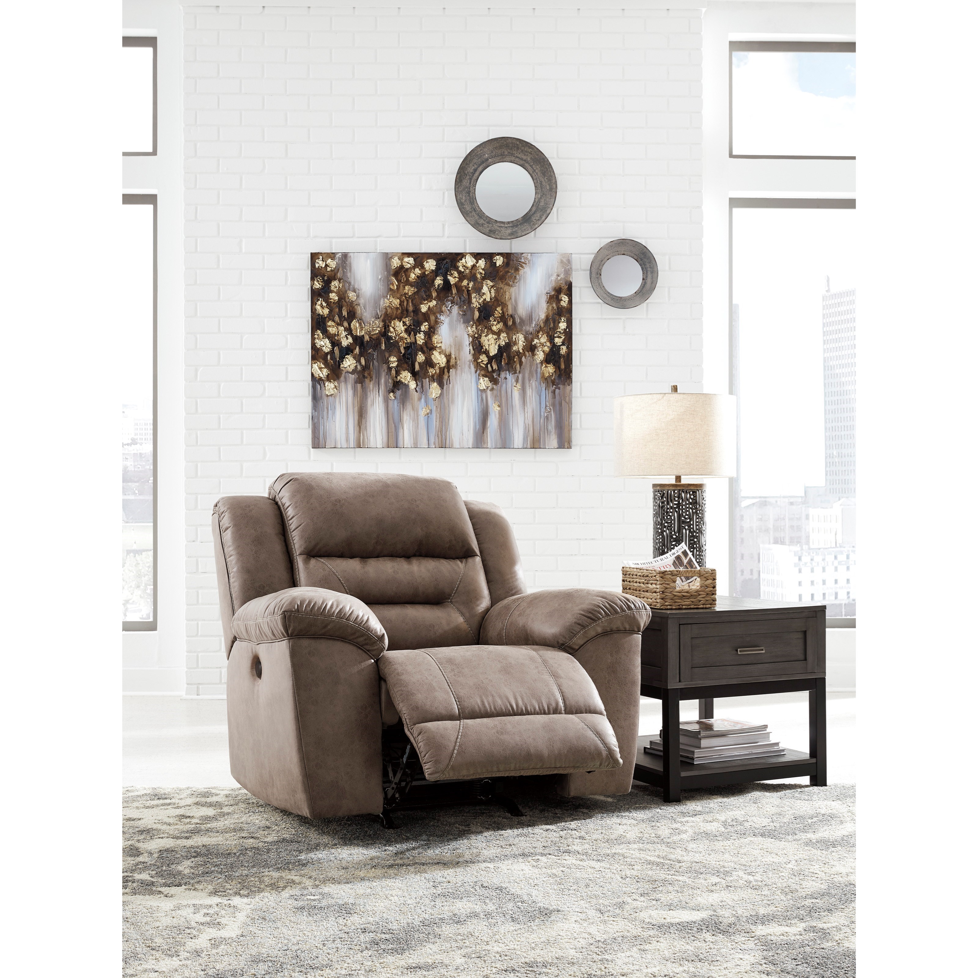 Ashley stoneland rocker sales recliner