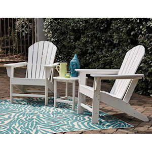 Signature Design by Ashley Sundown Treasure 2 Adirondack Chairs and End Table Set