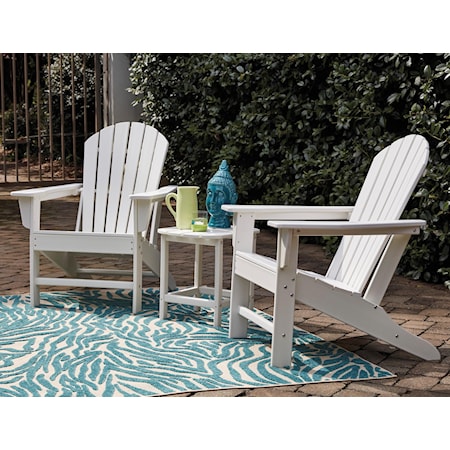 2 Adirondack Chairs and End Table Set