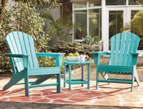 2 Adirondack Chairs and End Table Set