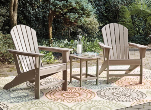 2 Adirondack Chairs and End Table Set