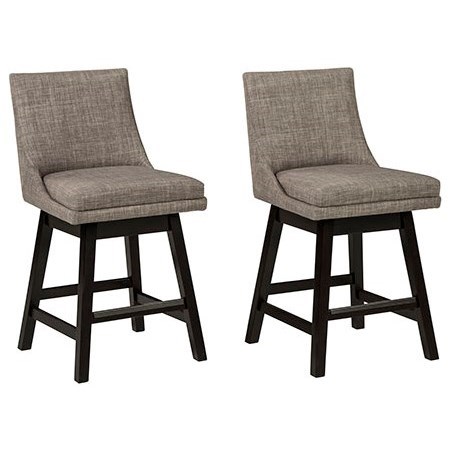Ashley Furniture Signature Design Tallenger D380424 Contemporary Upholstered Swivel Bar Stool