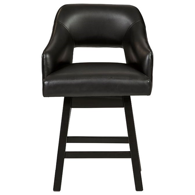 Ashley Furniture Signature Design Tallenger D380924 Contemporary Upholstered Swivel Bar Stool