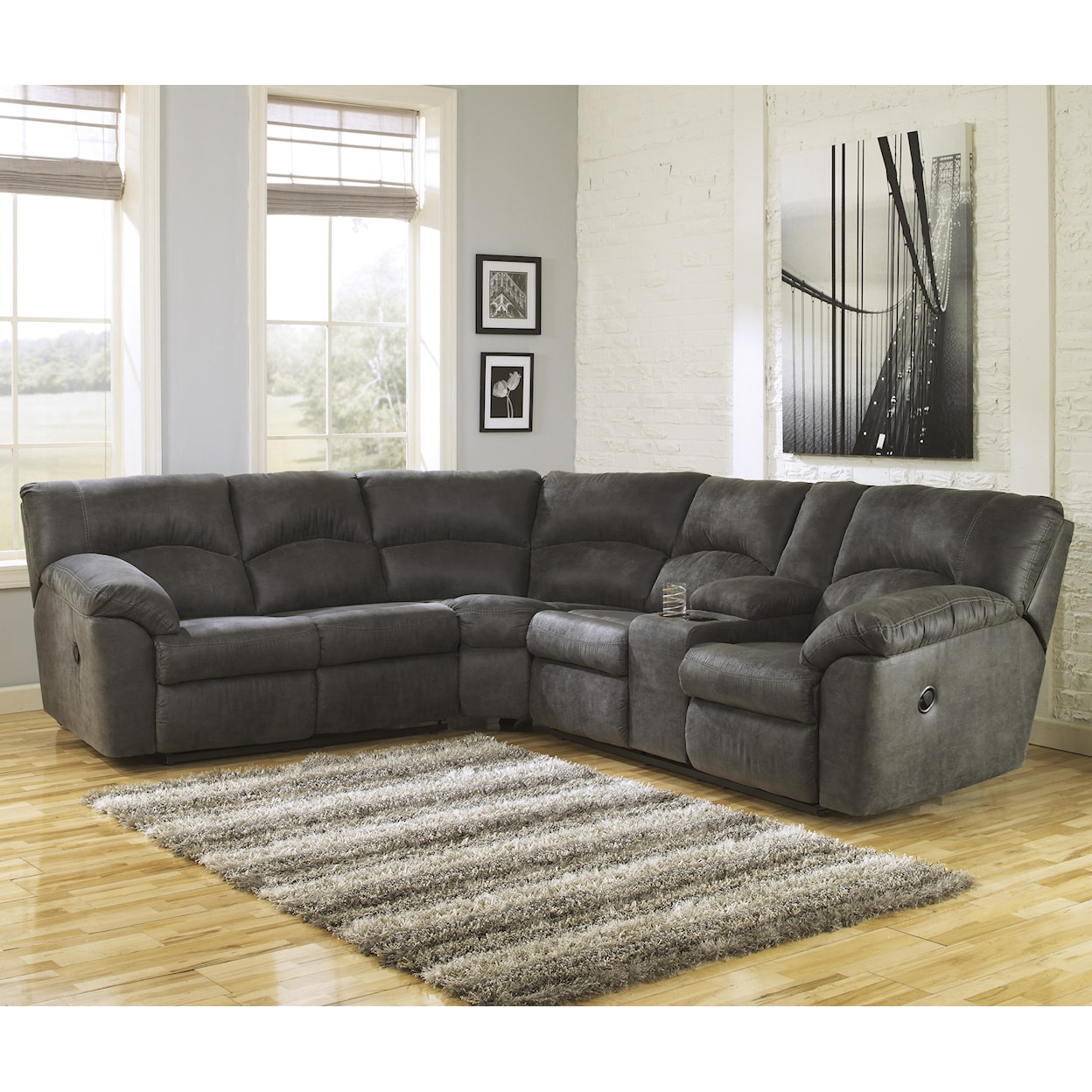 Ashley Tambo Tambo Reclining Sectional Couch