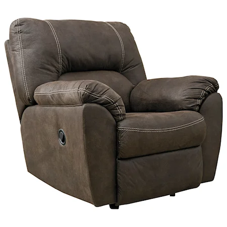 Casual Contemporary Rocker Recliner