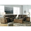 Signature Design by Ashley Furniture Tambo 2-Piece Reclining Corner Sectional