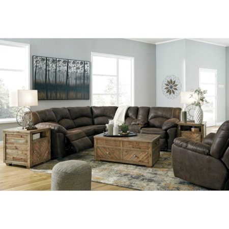 2-Piece Reclining Corner Sectional