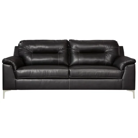 Contemporary Sofa with Pillow Arms