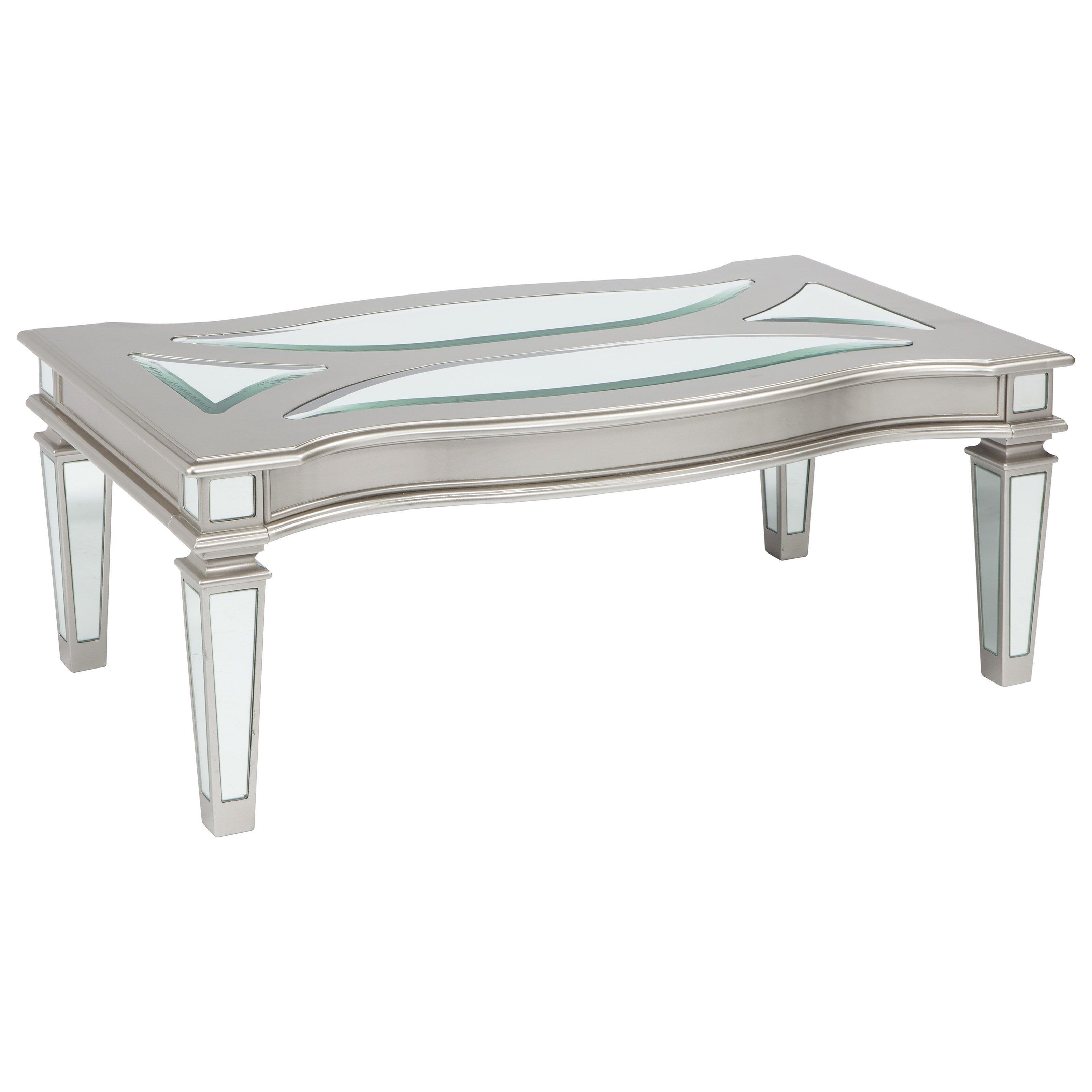 Ashley Furniture Signature Design Tessani T099 3 Silver Finish