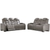 Ashley Signature Design The Man-Den Reclining Living Room Group