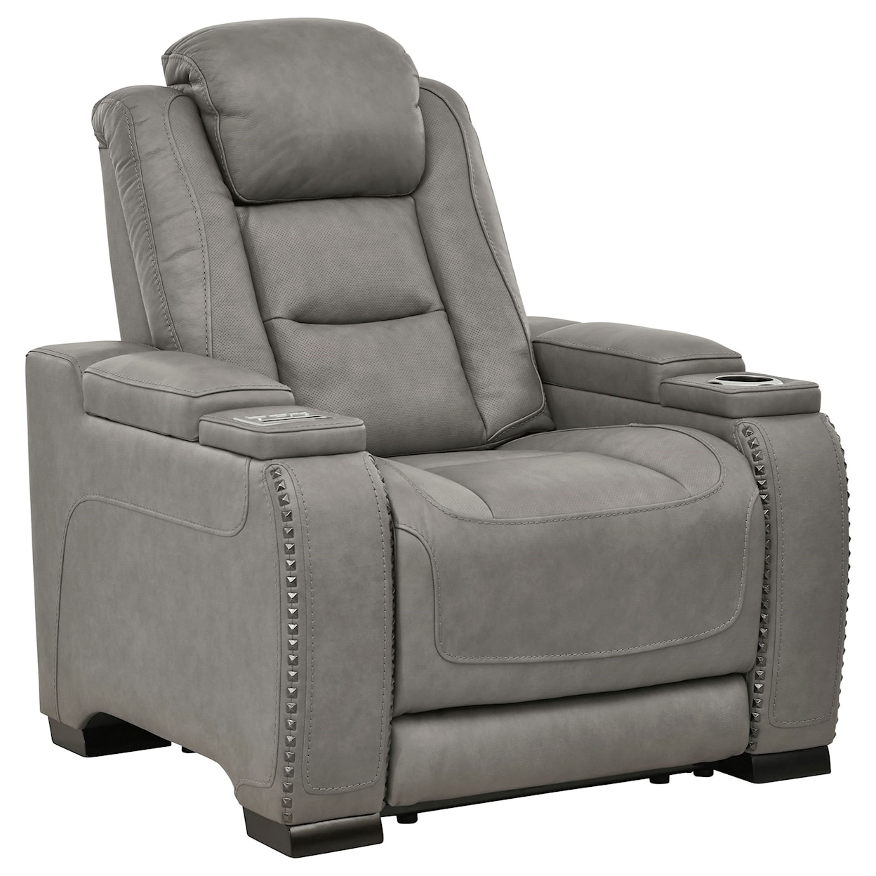 Signature Design by Ashley The Man-Den Power Recliner with Adjustable Headrest