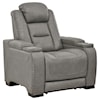 Signature Design The Man-Den Power Recliner with Adjustable Headrest