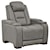 Signature Design by Ashley The Man-Den Contemporary Power Recliner with Adjustable Headrest and Lumbar Support