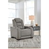 Signature Design by Ashley The Man-Den Power Recliner with Adjustable Headrest