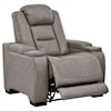 Signature Design by Ashley The Man-Den Power Recliner with Adjustable Headrest