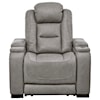 Signature Design The Man-Den Power Recliner with Adjustable Headrest