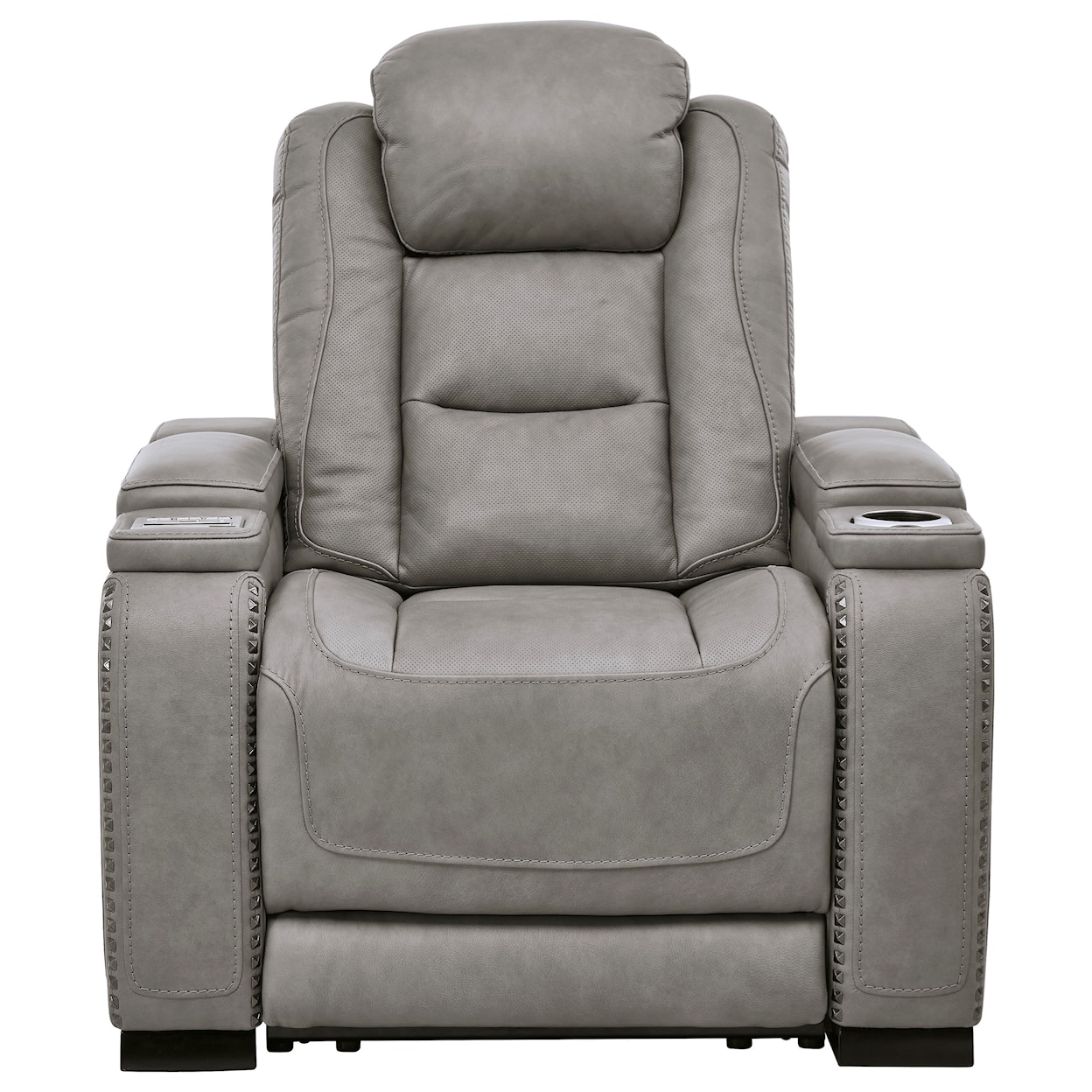 Signature Design The Man-Den Power Recliner with Adjustable Headrest