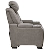 Ashley Furniture Signature Design The Man-Den Power Recliner with Adjustable Headrest