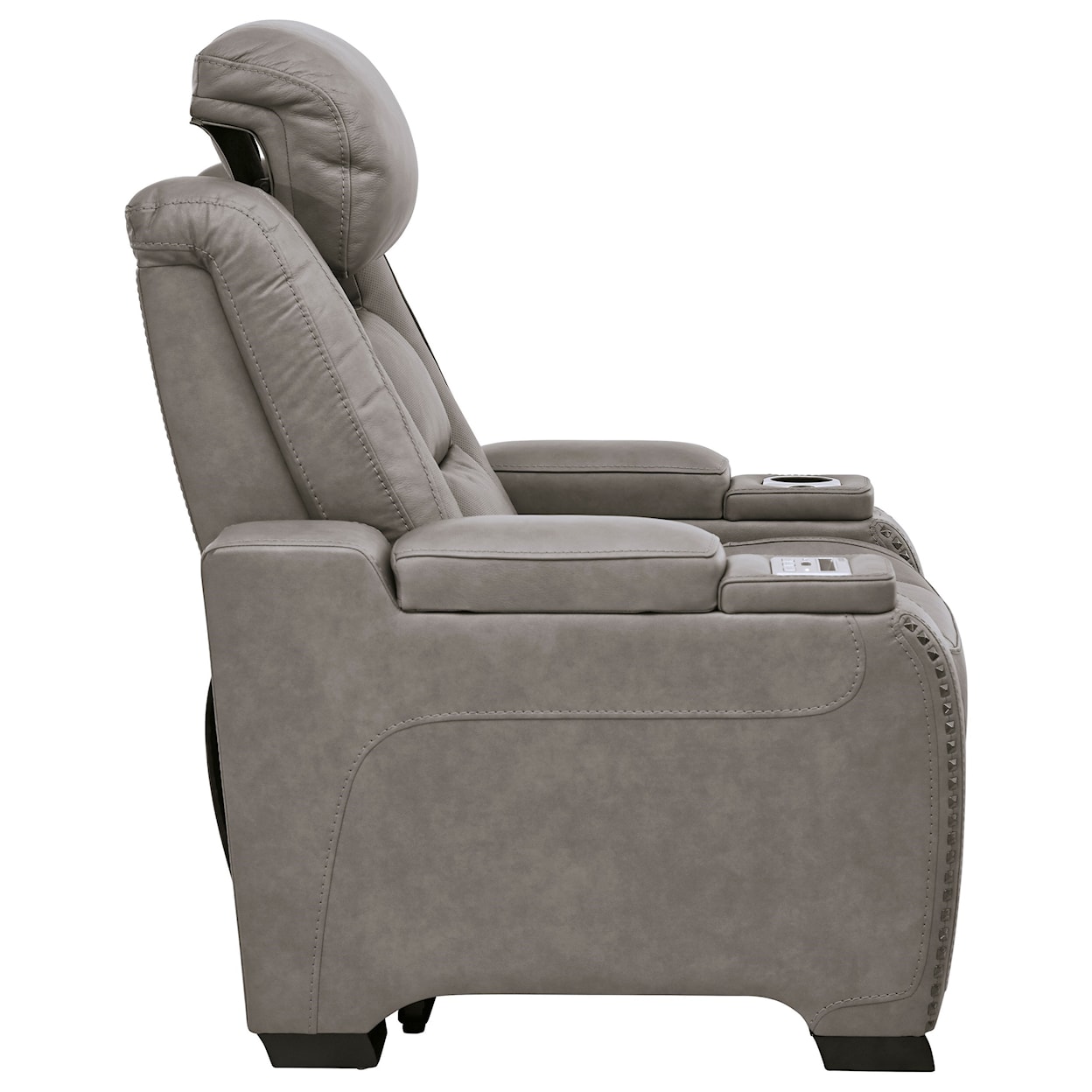 Signature Design by Ashley The Man-Den Power Recliner with Adjustable Headrest