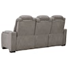 Ashley Furniture Signature Design The Man-Den Power Reclining Sofa with Adjustable HR