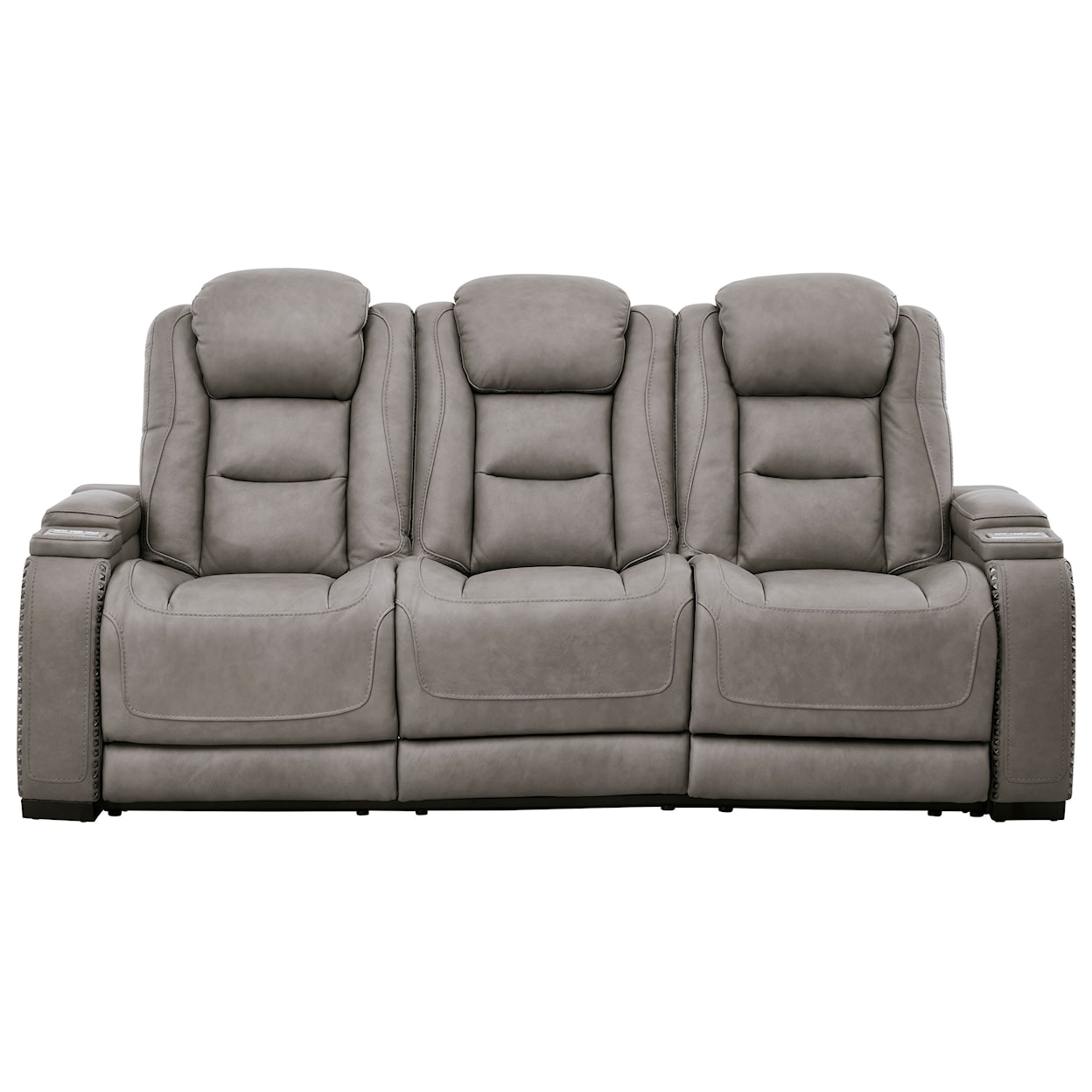 Signature Design The Man-Den Power Reclining Sofa with Adjustable HR