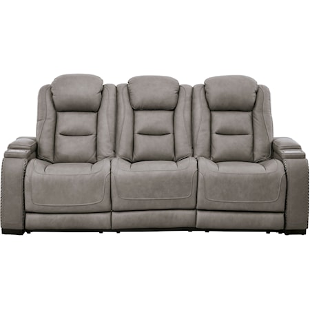 Power Reclining Sofa with Adjustable HR