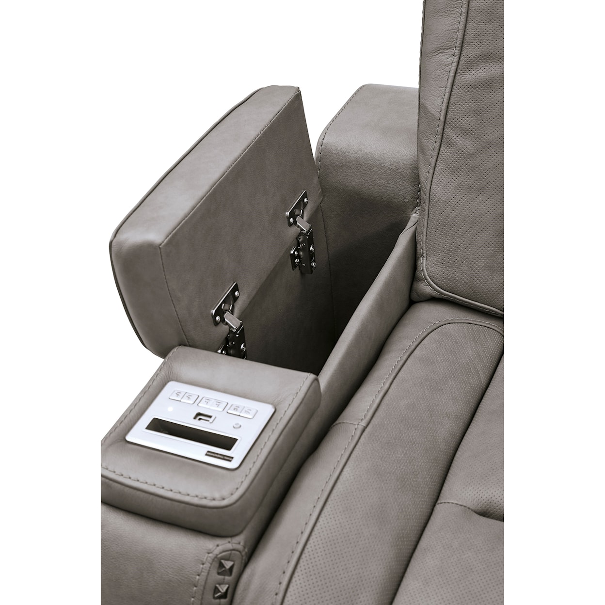 Signature Design The Man-Den Power Reclining Loveseat with Console