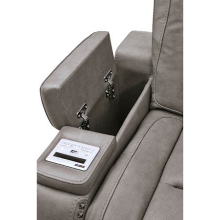 Power Reclining Loveseat with Console