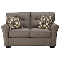 Contemporary Loveseat with Tufted Back