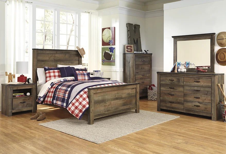 Trinell 7pc Full Bedroom Group by Signature Design by Ashley at Value City Furniture