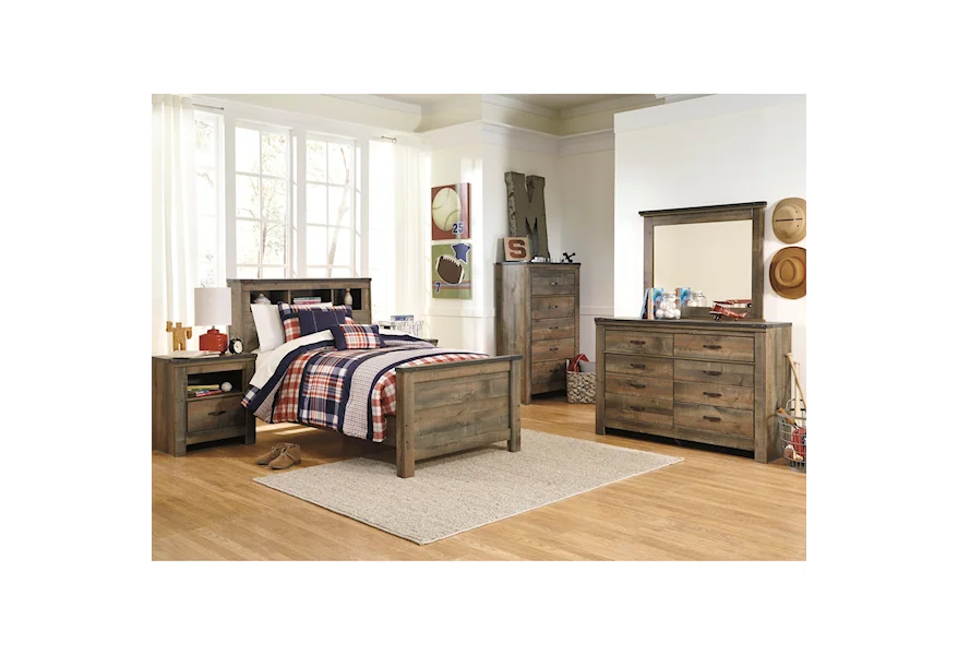 Trinell 7pc Twin Bedroom Group by Signature Design by Ashley at Value City Furniture