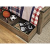 Signature Design by Ashley Trinell Twin Panel Bed w/ Under Bed Storage/Trundle