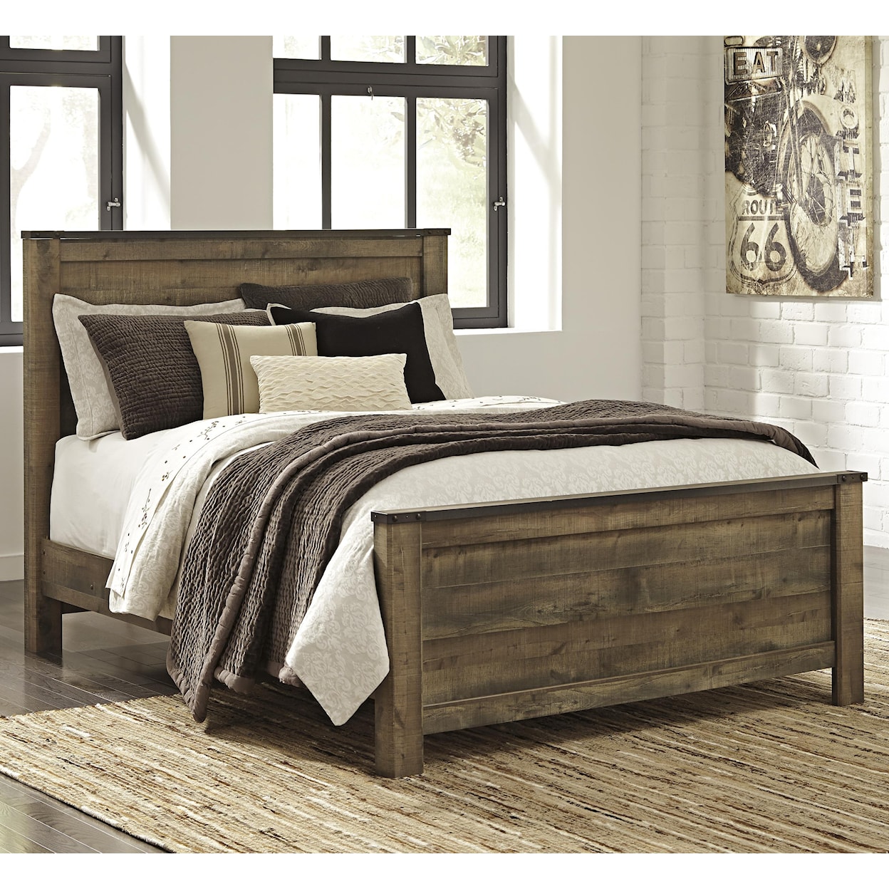 Signature Design by Ashley Trinell Queen Panel Bed