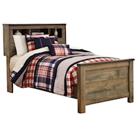 Rustic Look Twin Bookcase Bed