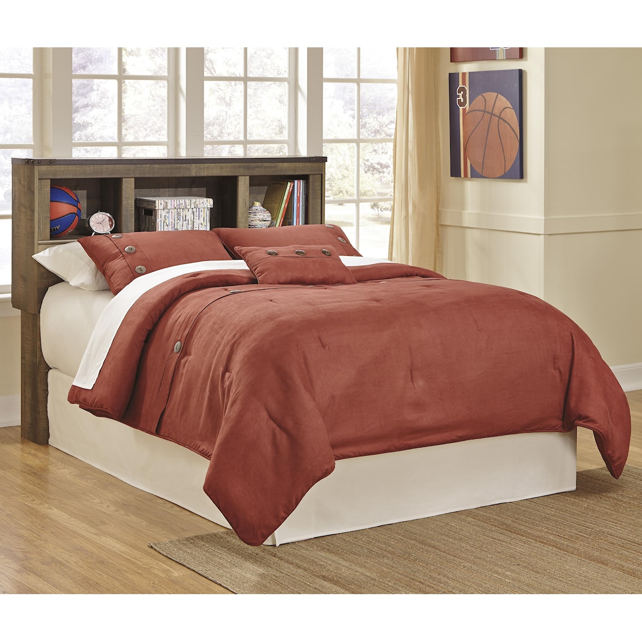 Ashley Furniture Signature Design Trinell Full Bookcase Headboard