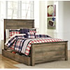 Signature Design by Ashley Vickers Full Panel Bed w/ Under Bed Storage/Trundle