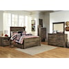 Signature Design by Ashley Vickers Full Panel Bed w/ Under Bed Storage/Trundle