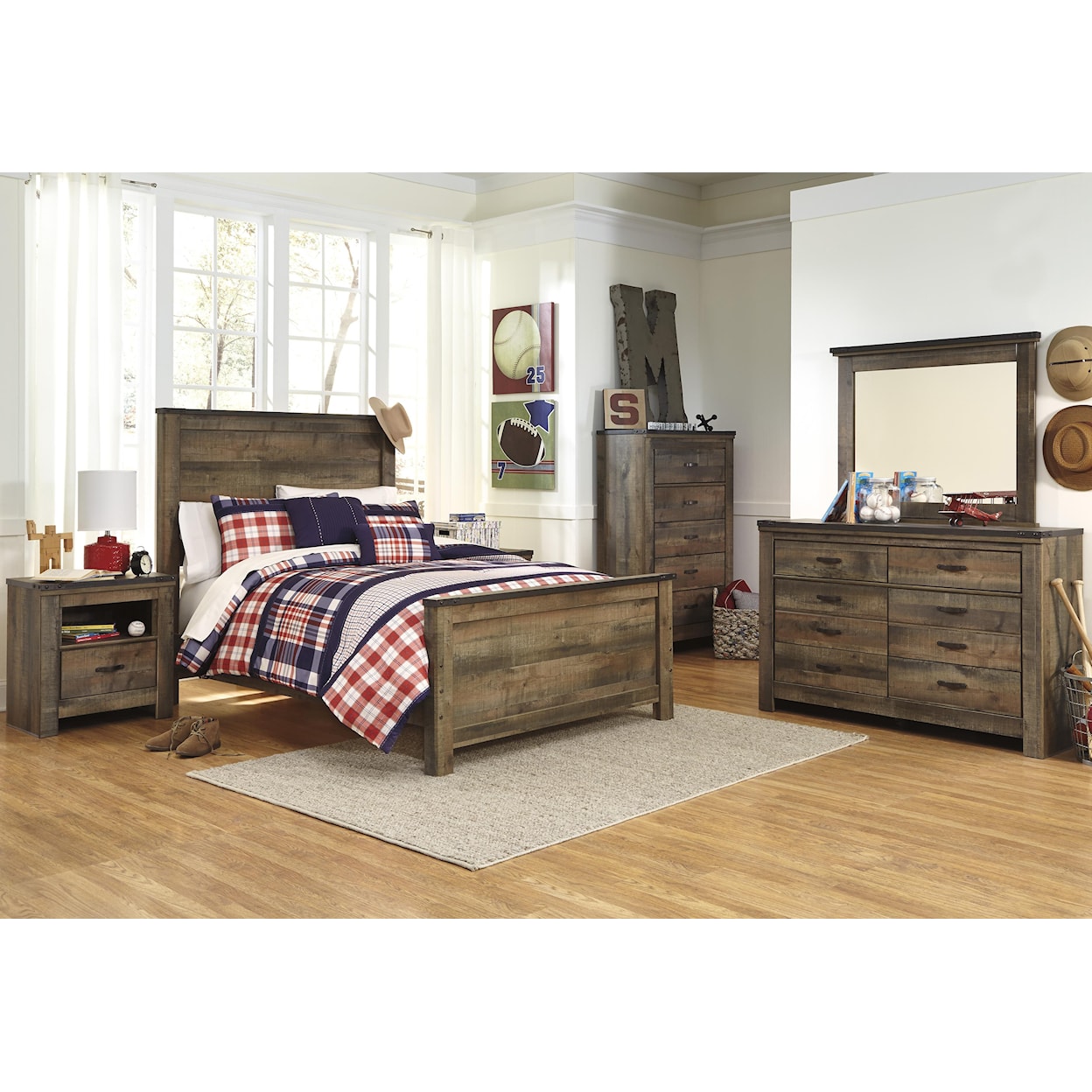 Ashley Signature Design Trinell Full Panel Bed