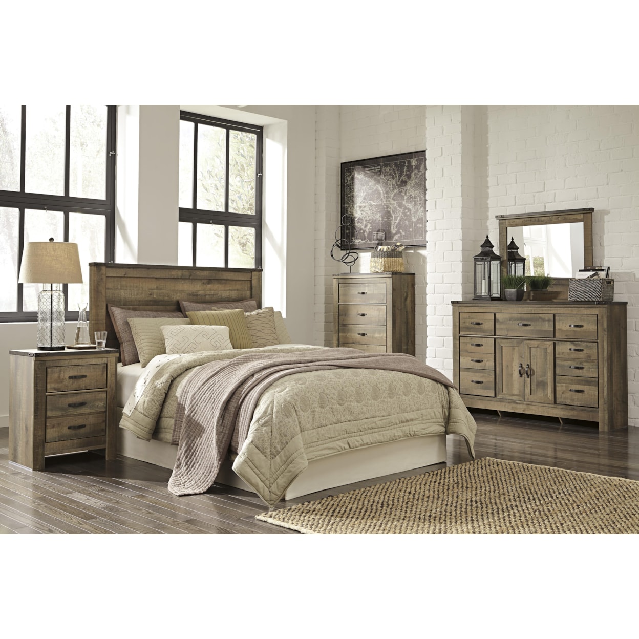 Ashley Signature Design Trinell 2-Drawer Nightstand