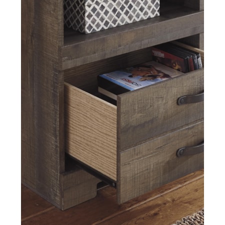 Large TV Stand &amp; 2 Tall Piers w/ Bridge