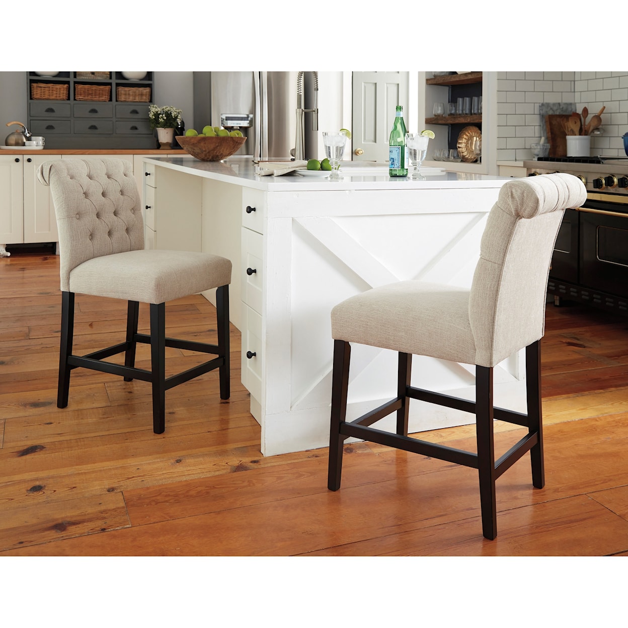 Ashley Furniture Signature Design Tripton Upholstered Barstool