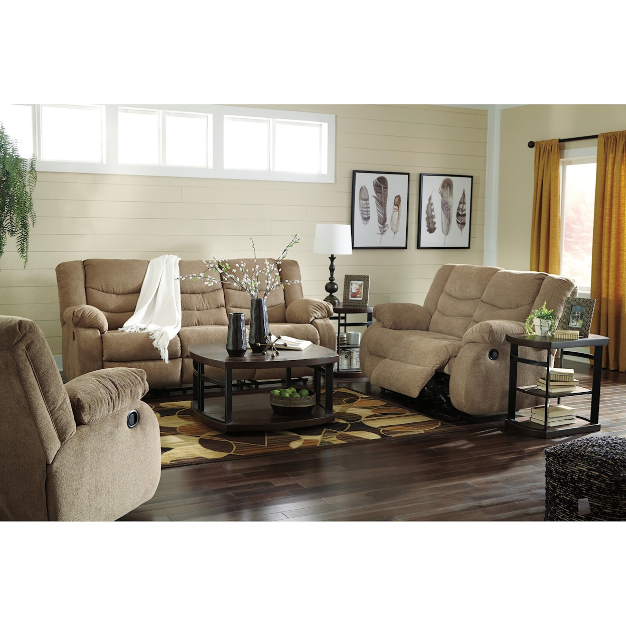 Ashley Signature Design Tulen Reclining Living Room Group