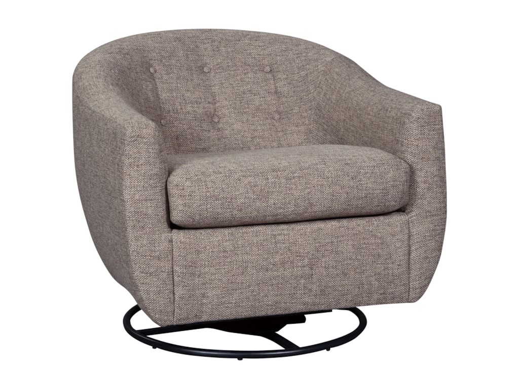 Signature Design by Ashley Upshur Contemporary Swivel Glider Accent