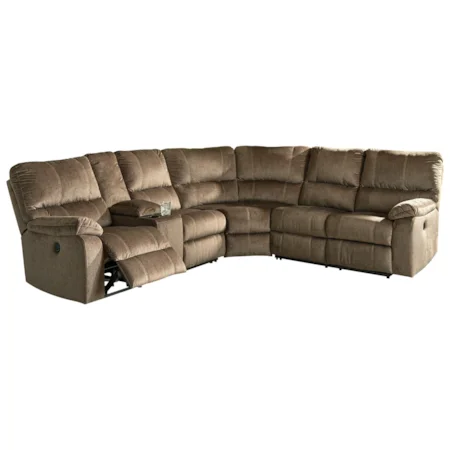 Casual Power Reclining Sectional