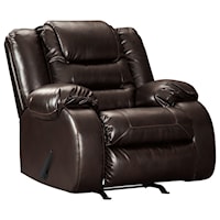 Casual Rocker Recliner with Infinite Reclining Positions
