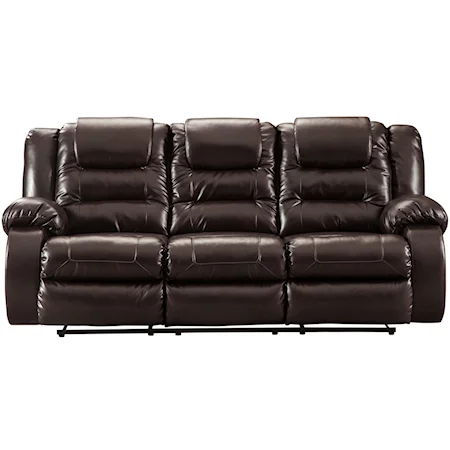 Casual Reclining Sofa with Infinite Reclining Positions