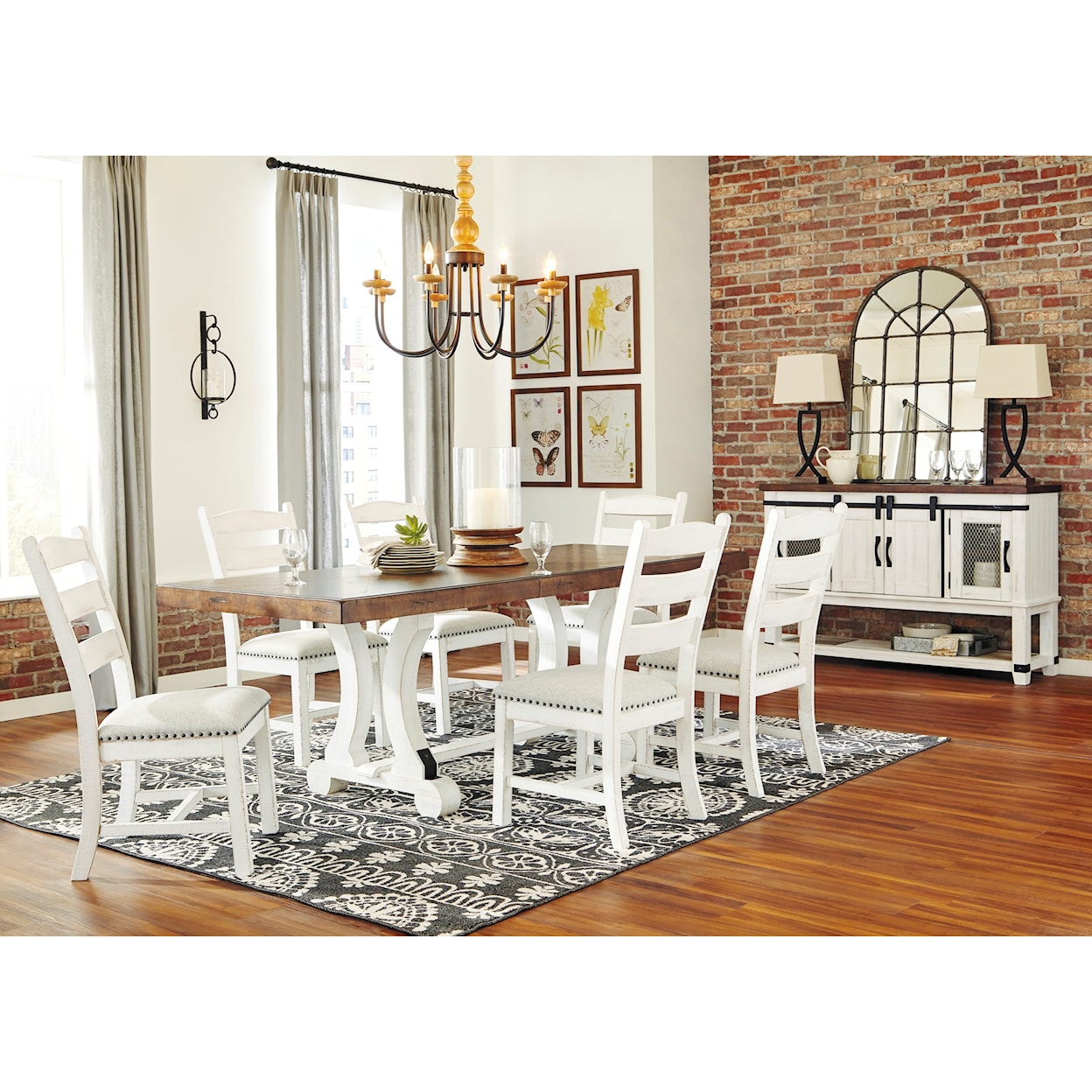 Signature Design by Ashley Furniture Valebeck Formal Dining Room Group