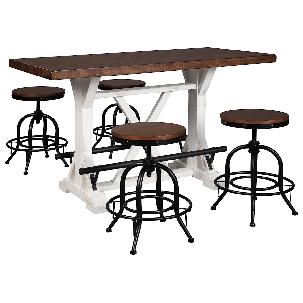 Signature Design by Ashley Valebeck 5-Piece Counter Height Dining Set