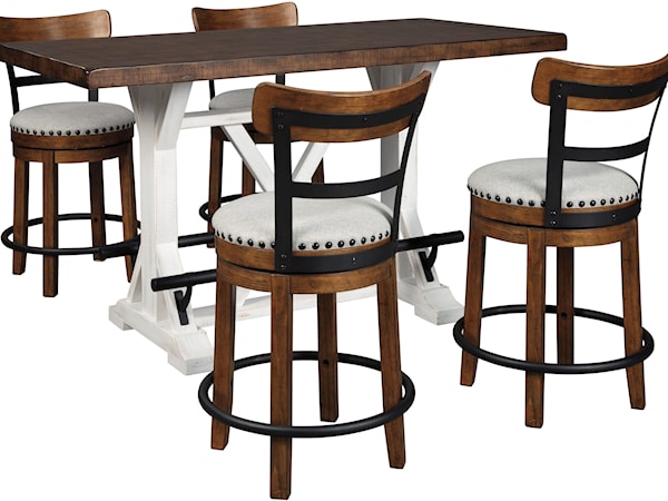 5-Piece Counter Height Table Set